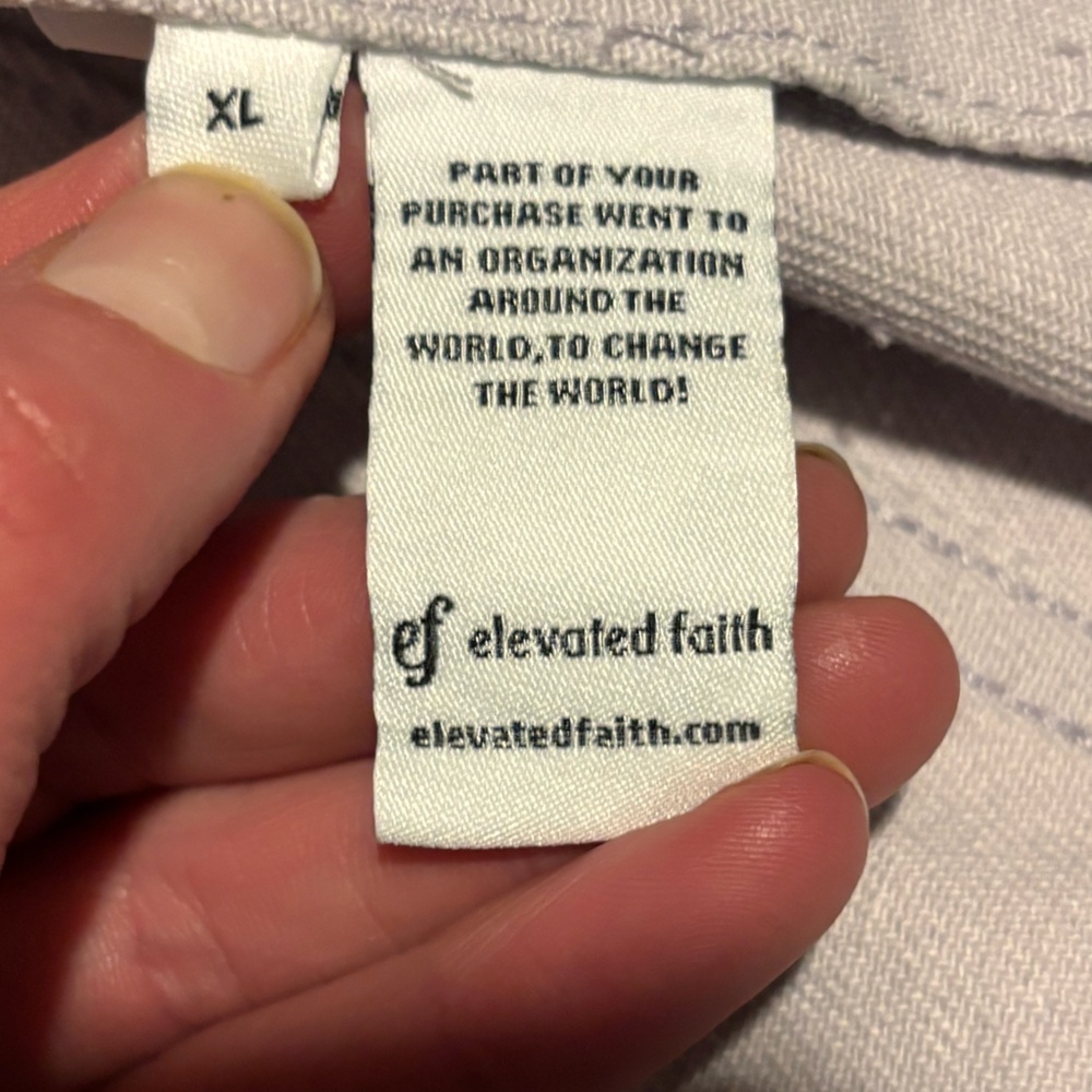 Elevated Faith Light Purple Denim Jean Jacket Size XL - Picture 6 of 7